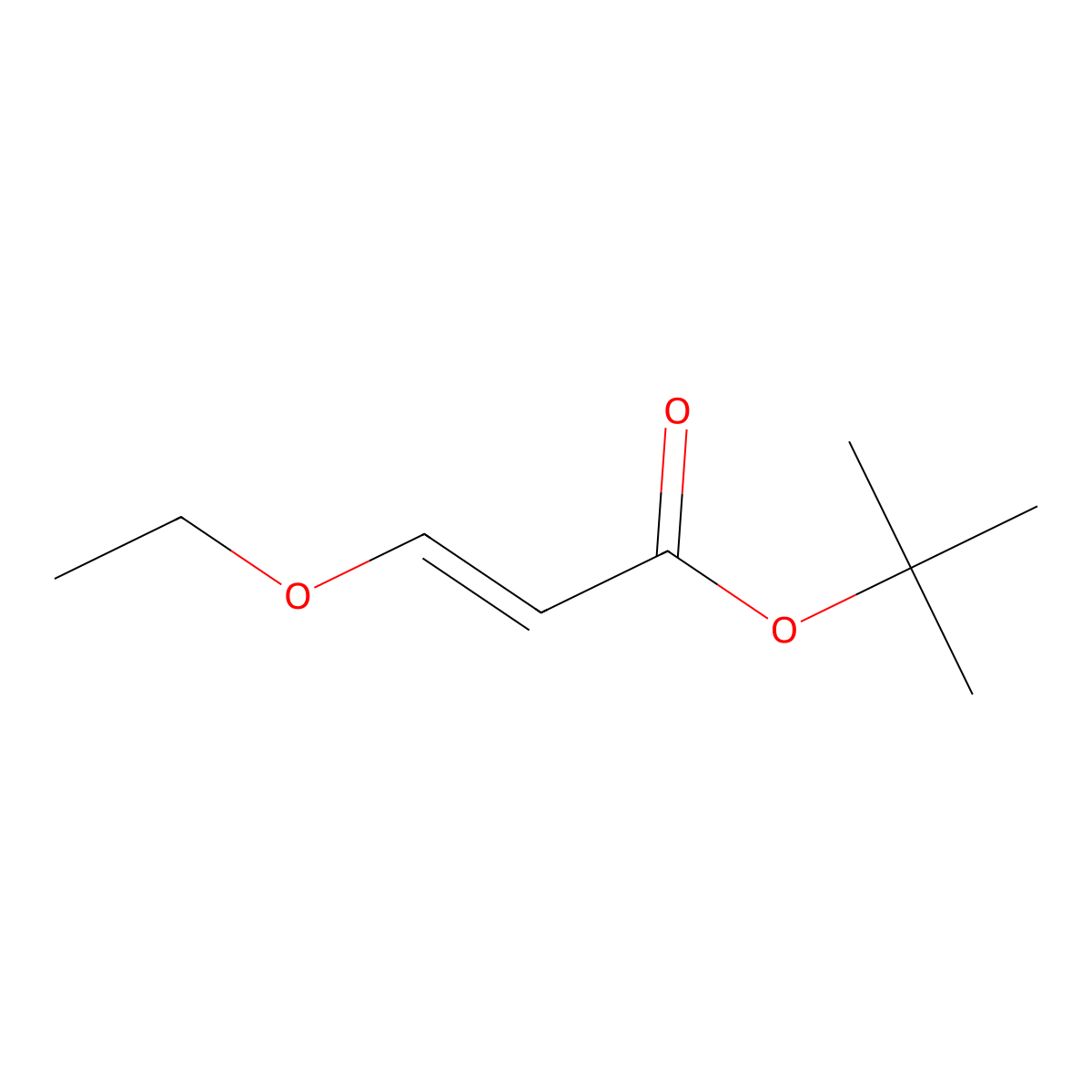 t-Butyl 3-Ethoxyacrylate molecular structure, CAS 2054155-95-0