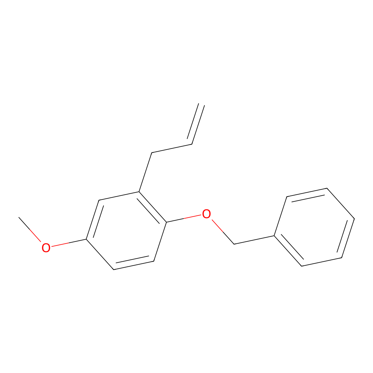 2-Allyl-1-(benzyloxy)-4-methoxybenzene molecular structure, CAS 205433-74-5
