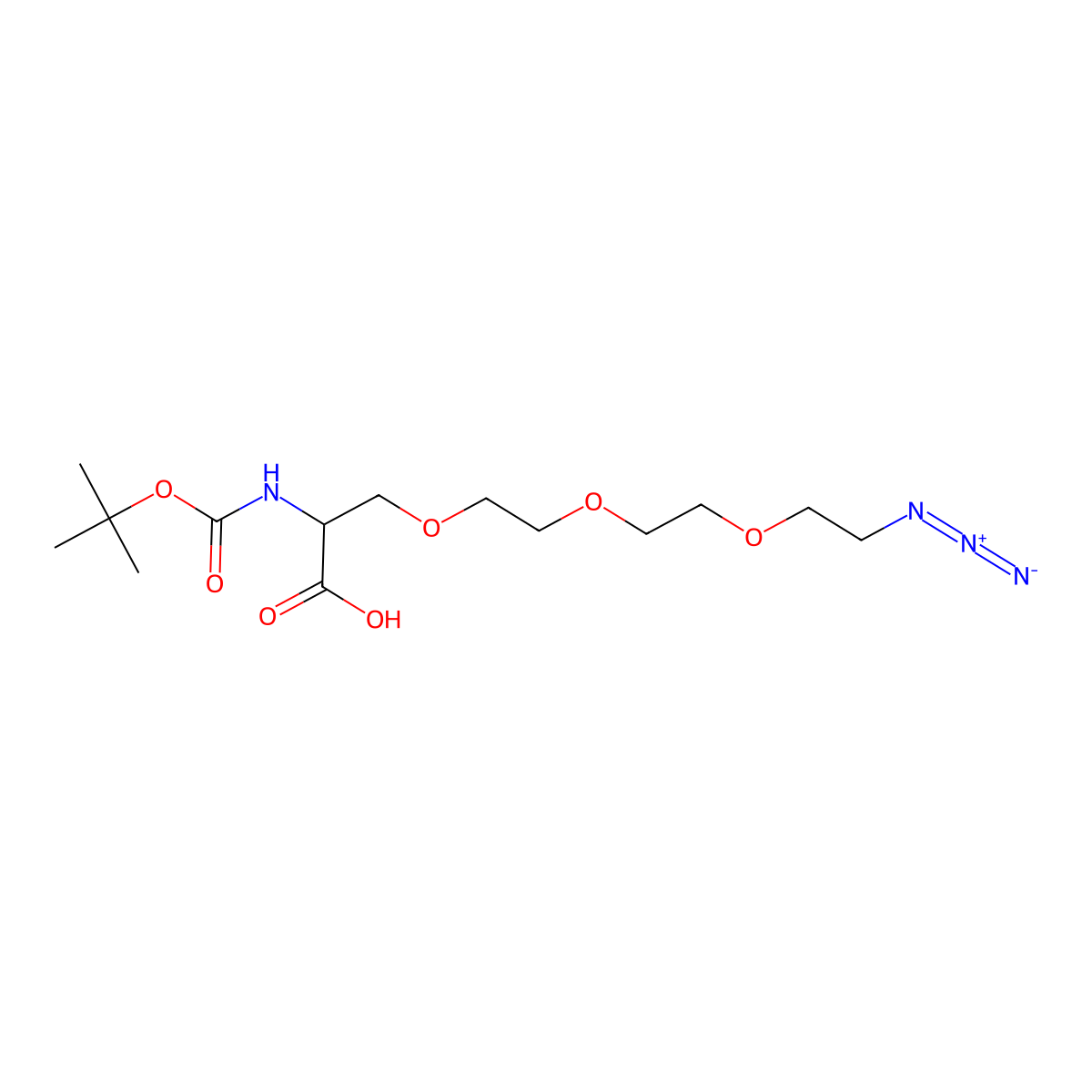 Azido-PEG3-Ala-Boc molecular structure, CAS 2054345-68-3