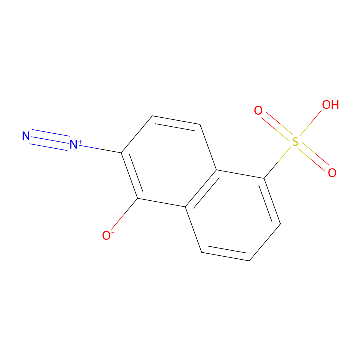 6-Diazo-5,6-dihydro-5-oxonaphthalene-1-sulphonic acid molecular structure, CAS 20546-03-6