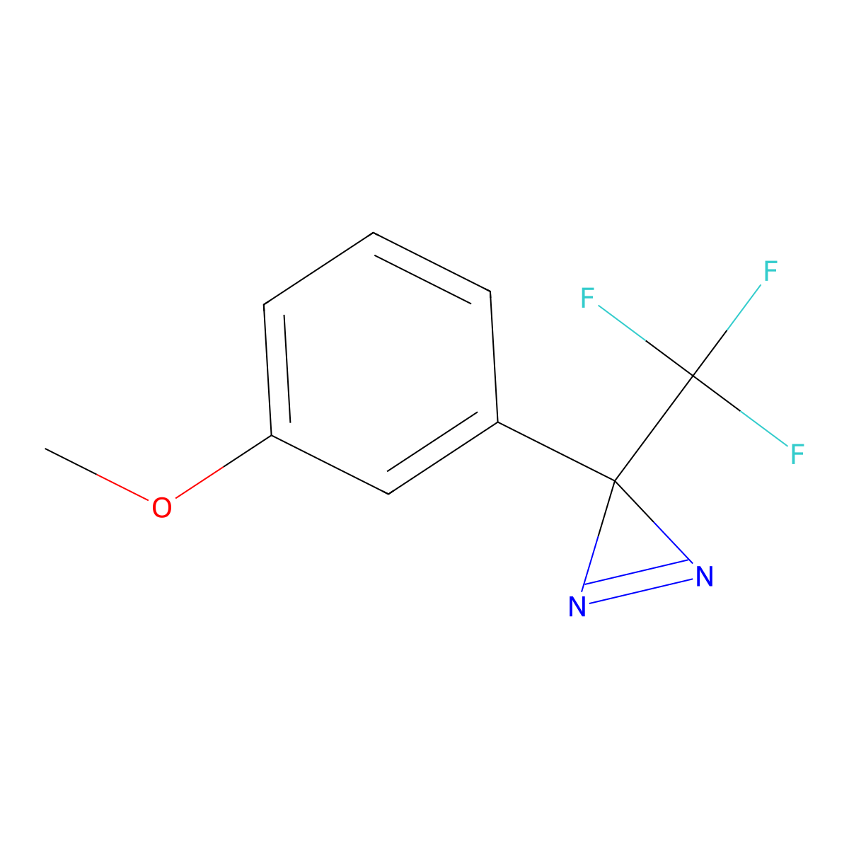 3-(3-Methoxyphenyl)-3-(trifluoromethyl)-3H-diazirine molecular structure, CAS 205485-24-1