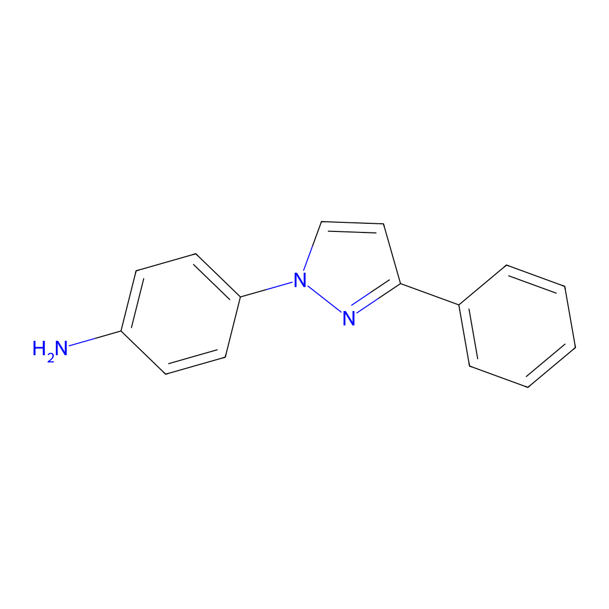 4-(3-Phenyl-1H-pyrazol-1-yl)aniline molecular structure, CAS 2054953-62-5
