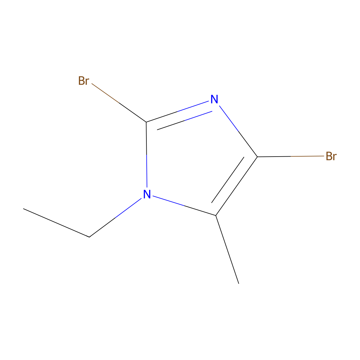 2,4-Dibromo-1-ethyl-5-methyl-1H-imidazole molecular structure, CAS 2054953-95-4