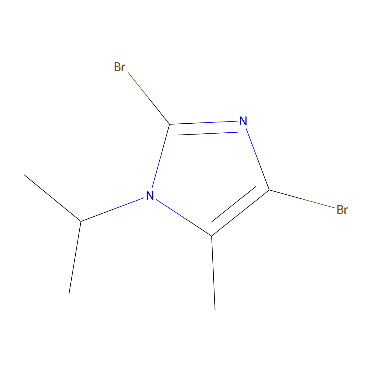 2,4-Dibromo-1-isopropyl-5-methyl-1H-imidazole molecular structure, CAS 2054954-23-1