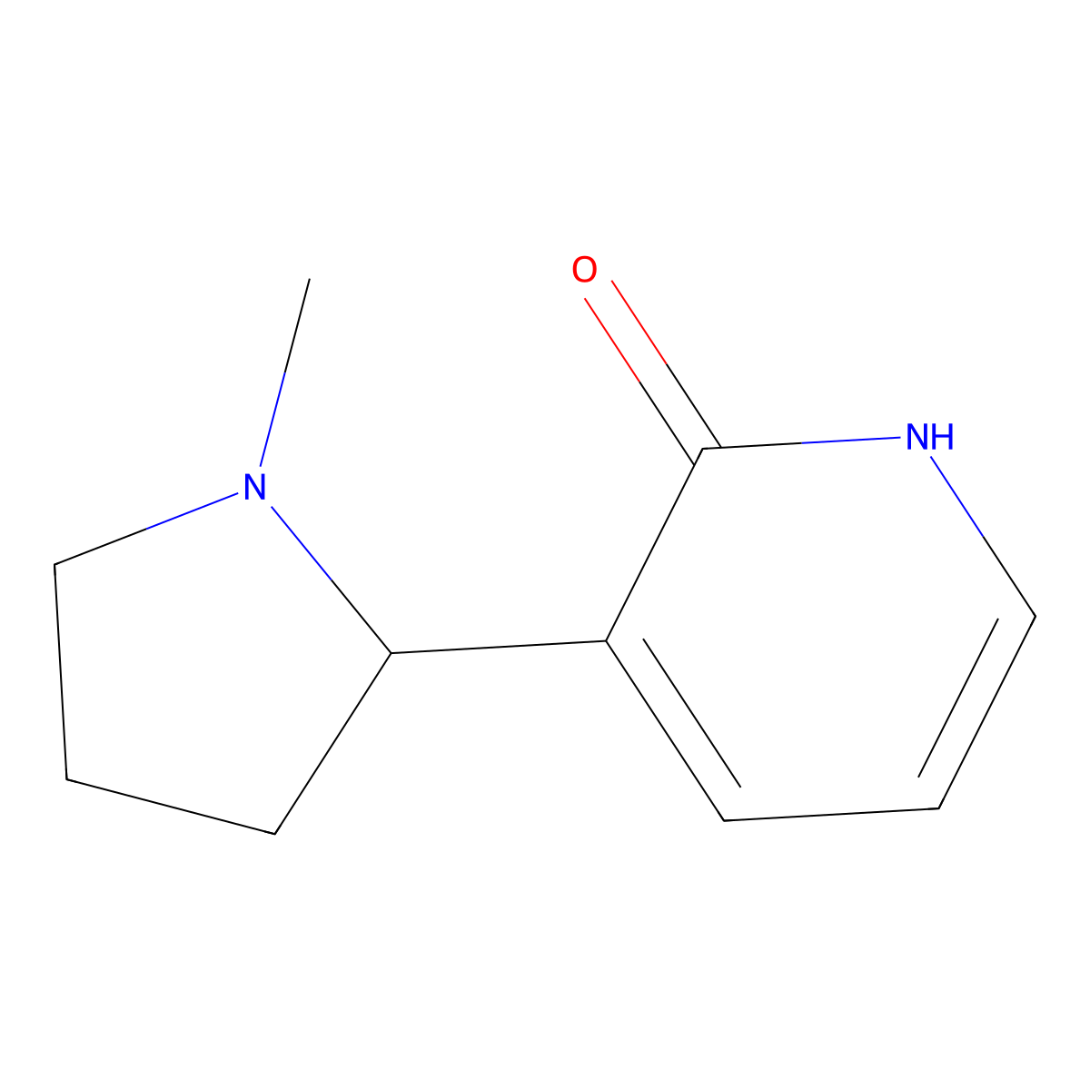 3-(1-Methylpyrrolidin-2-yl)pyridin-2(1h)-one molecular structure, CAS 2055-24-5