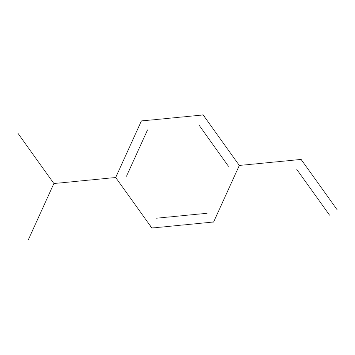 1-Ethenyl-4-(1-methylethyl)benzene molecular structure, CAS 2055-40-5