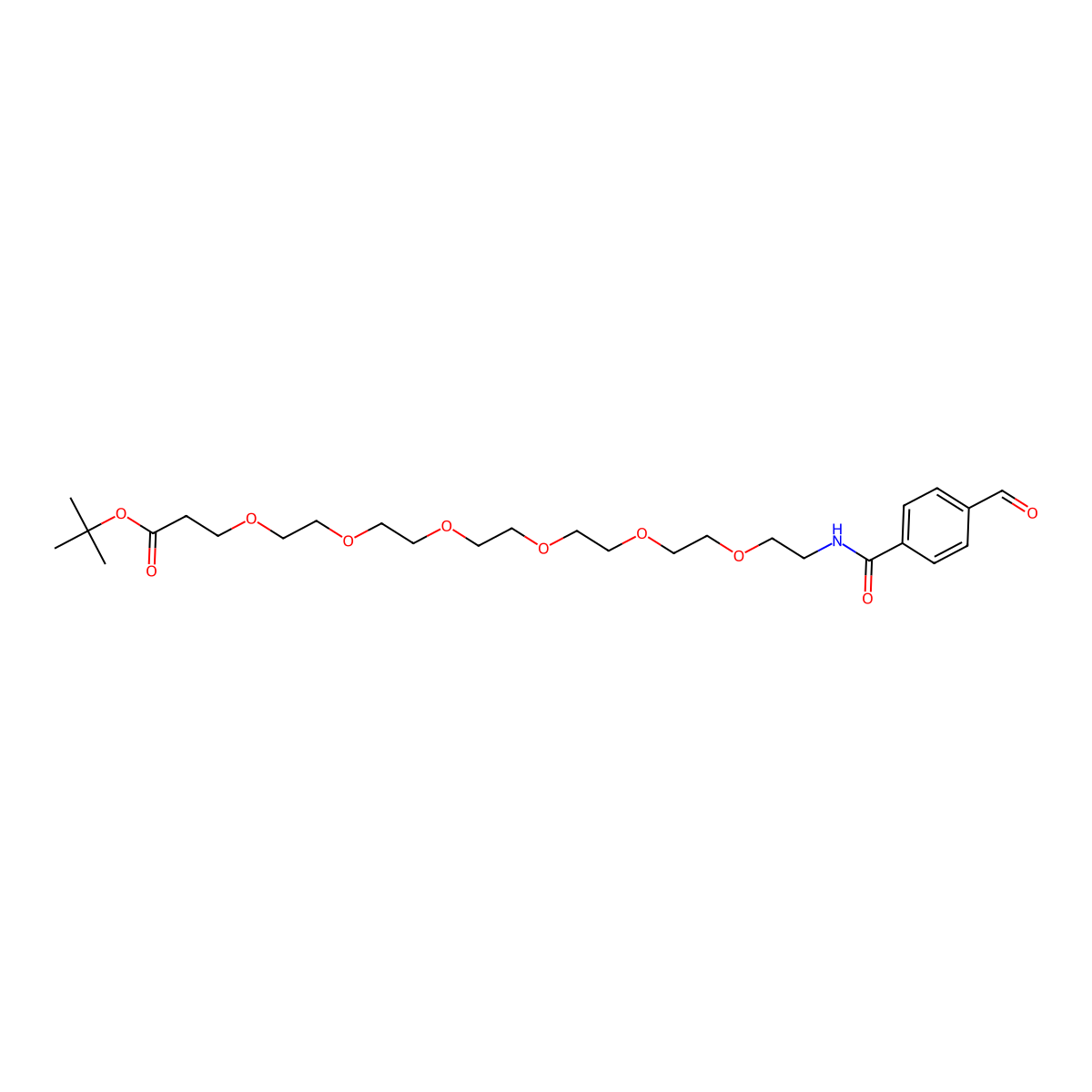 Ald-Ph-PEG6-t-butyl ester molecular structure, CAS 2055013-49-3