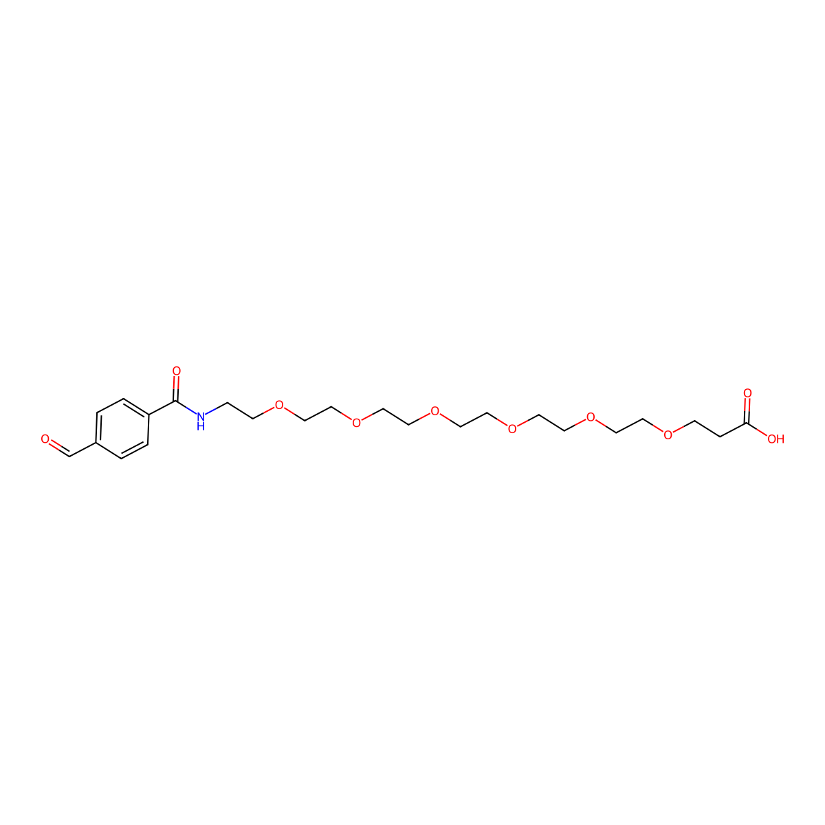 Ald-Ph-PEG6-acid molecular structure, CAS 2055013-55-1