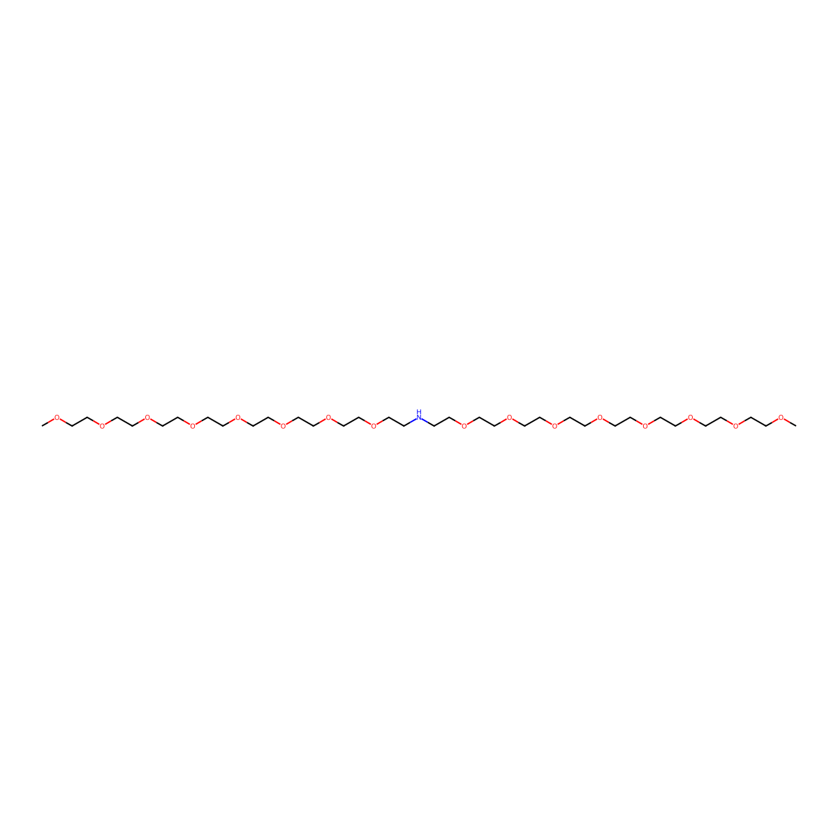 NH-bis(m-PEG8) molecular structure, CAS 2055013-64-2