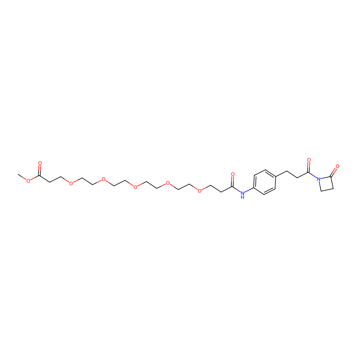 Azd-peg5-methyl ester molecular structure, CAS 2055014-59-8