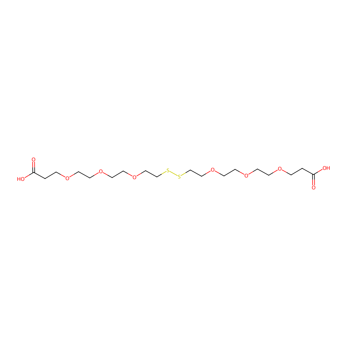 Acid-PEG3-SS-PEG3-Acid molecular structure, CAS 2055014-98-5
