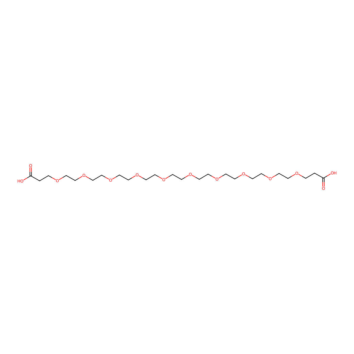 Bis-PEG10-acid molecular structure, CAS 2055023-26-0