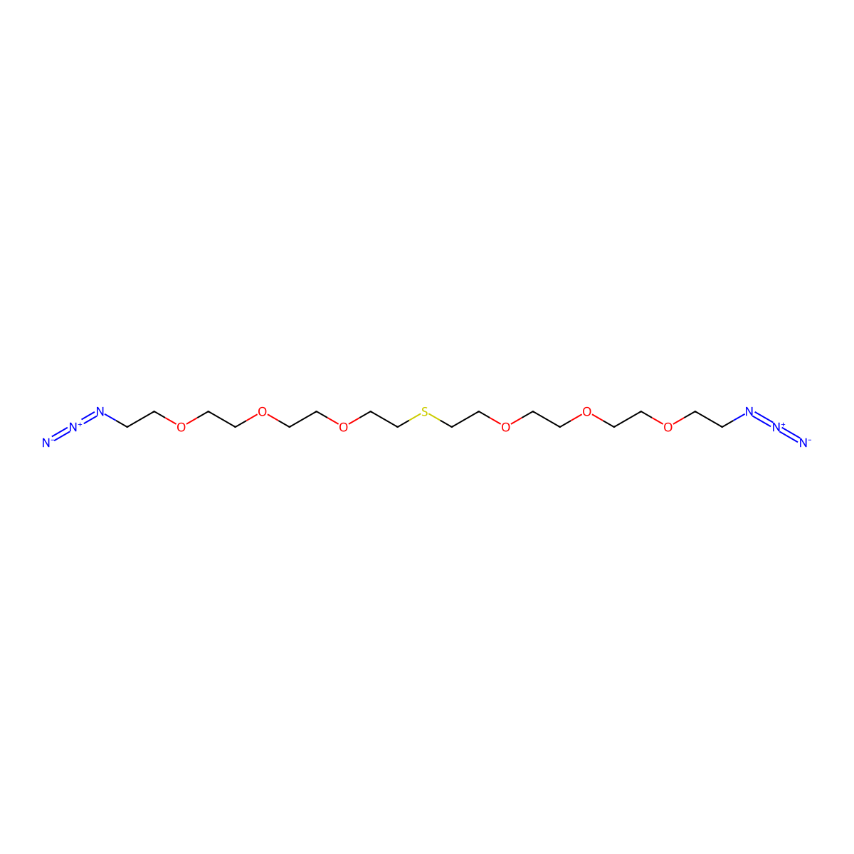 Azido-PEG3-S-PEG3-azide molecular structure, CAS 2055023-77-1