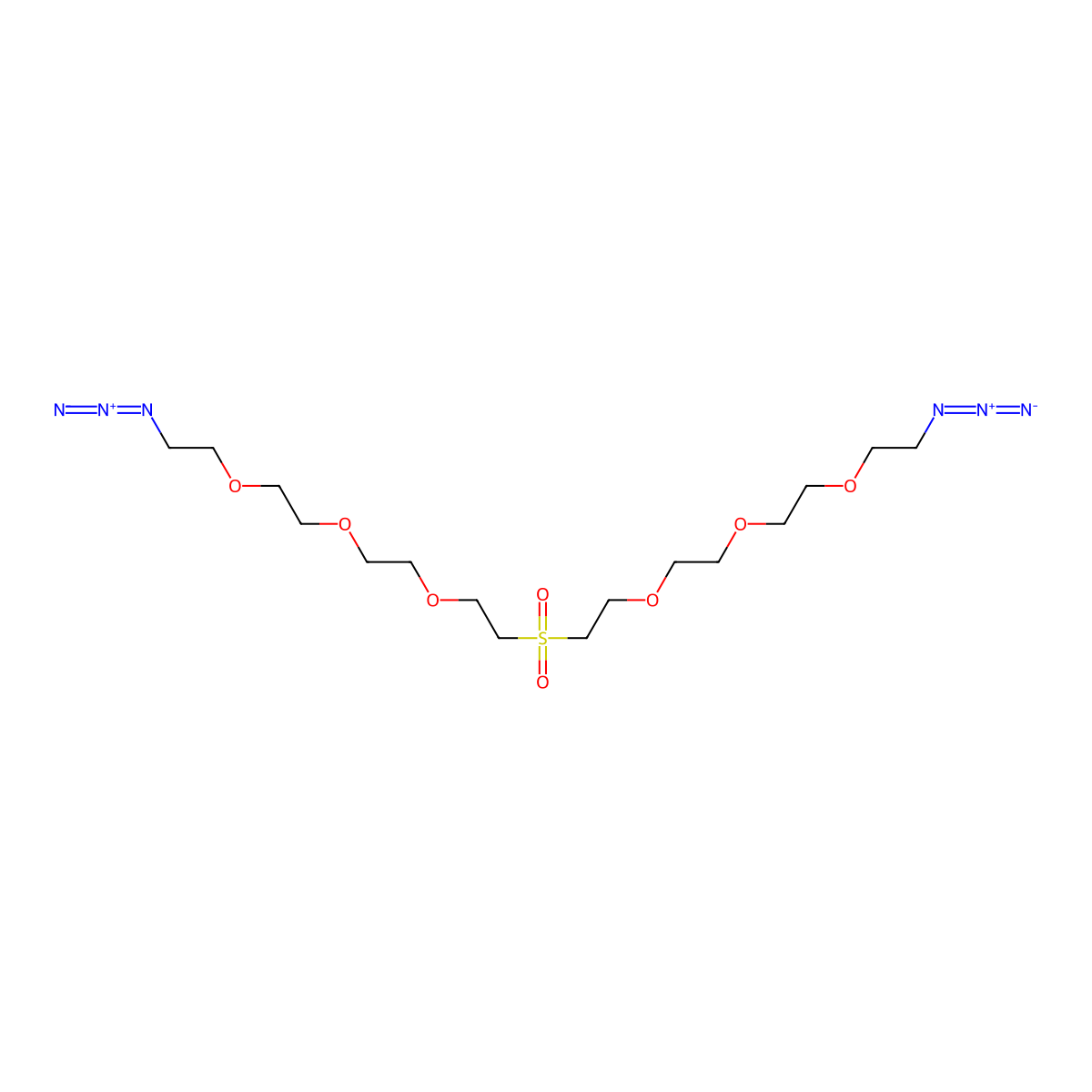 Azide-PEG3-Sulfone-PEG3-Azide molecular structure, CAS 2055024-45-6