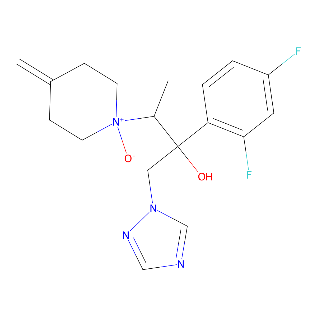 Efinaconazole-N-oxide molecular structure, CAS 2055038-63-4