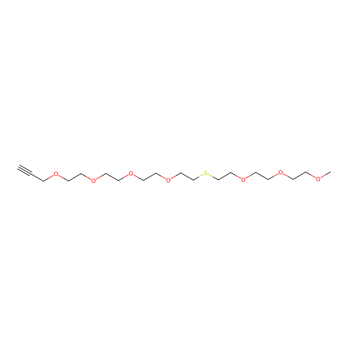 m-PEG3-S-PEG4-propargyl molecular structure, CAS 2055040-85-0