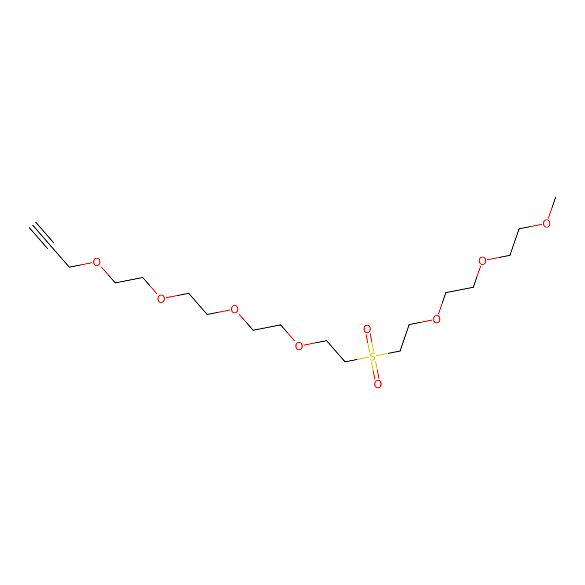m-PEG3-Sulfone-PEG4-propargyl molecular structure, CAS 2055041-02-4