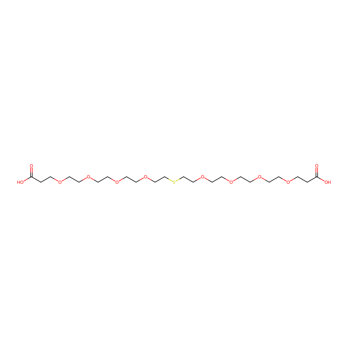 Acid-PEG4-S-PEG4-Acid molecular structure, CAS 2055041-21-7