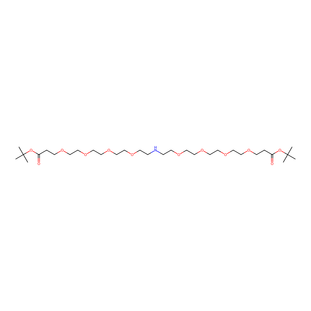 NH-bis(PEG4-t-butyl ester) molecular structure, CAS 2055041-41-1