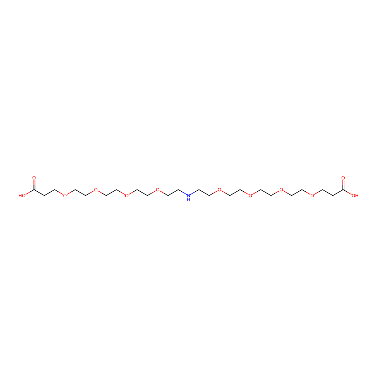 NH-bis(PEG4-acid) molecular structure, CAS 2055041-59-1