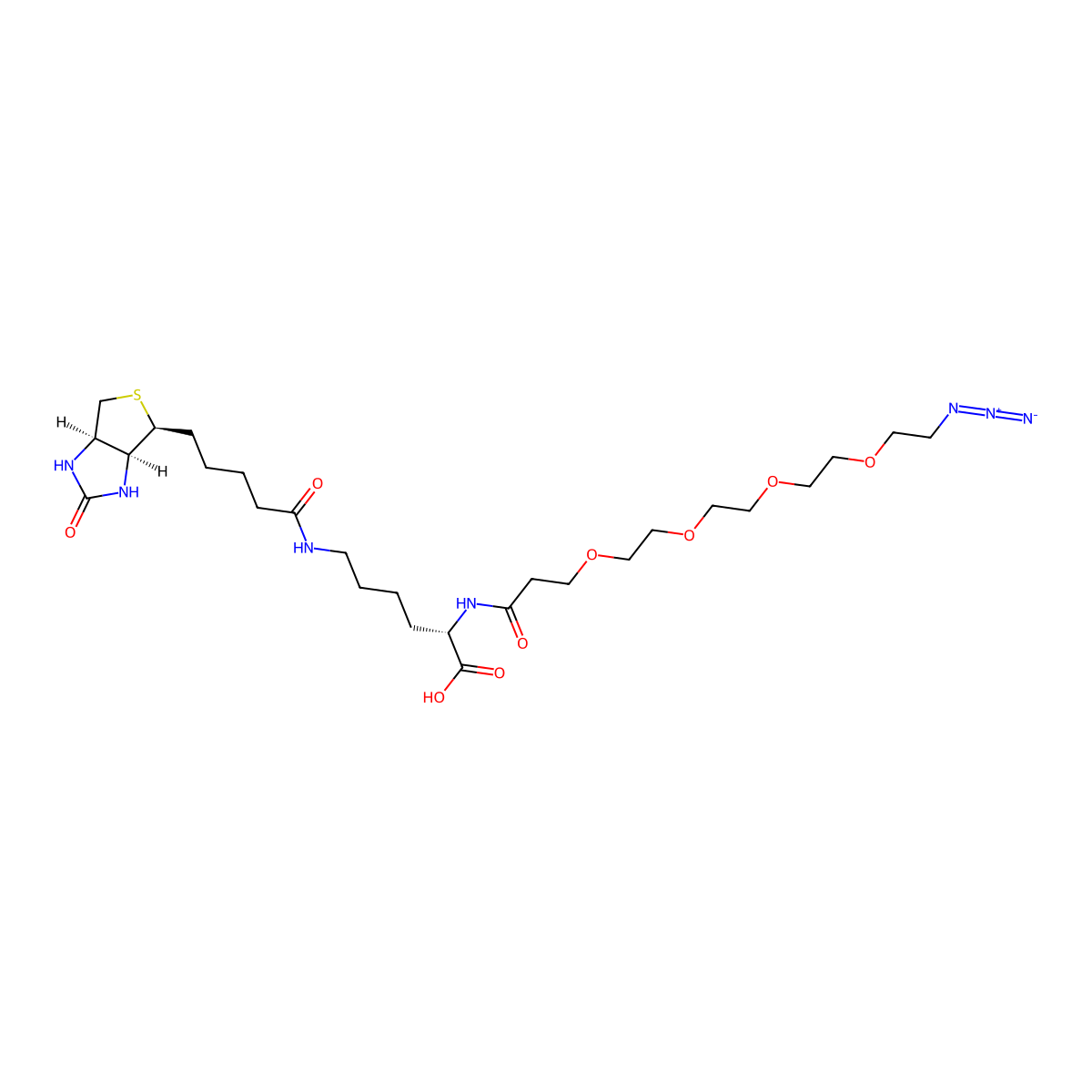 N-(Azido-PEG4)-Biocytin molecular structure, CAS 2055042-70-9