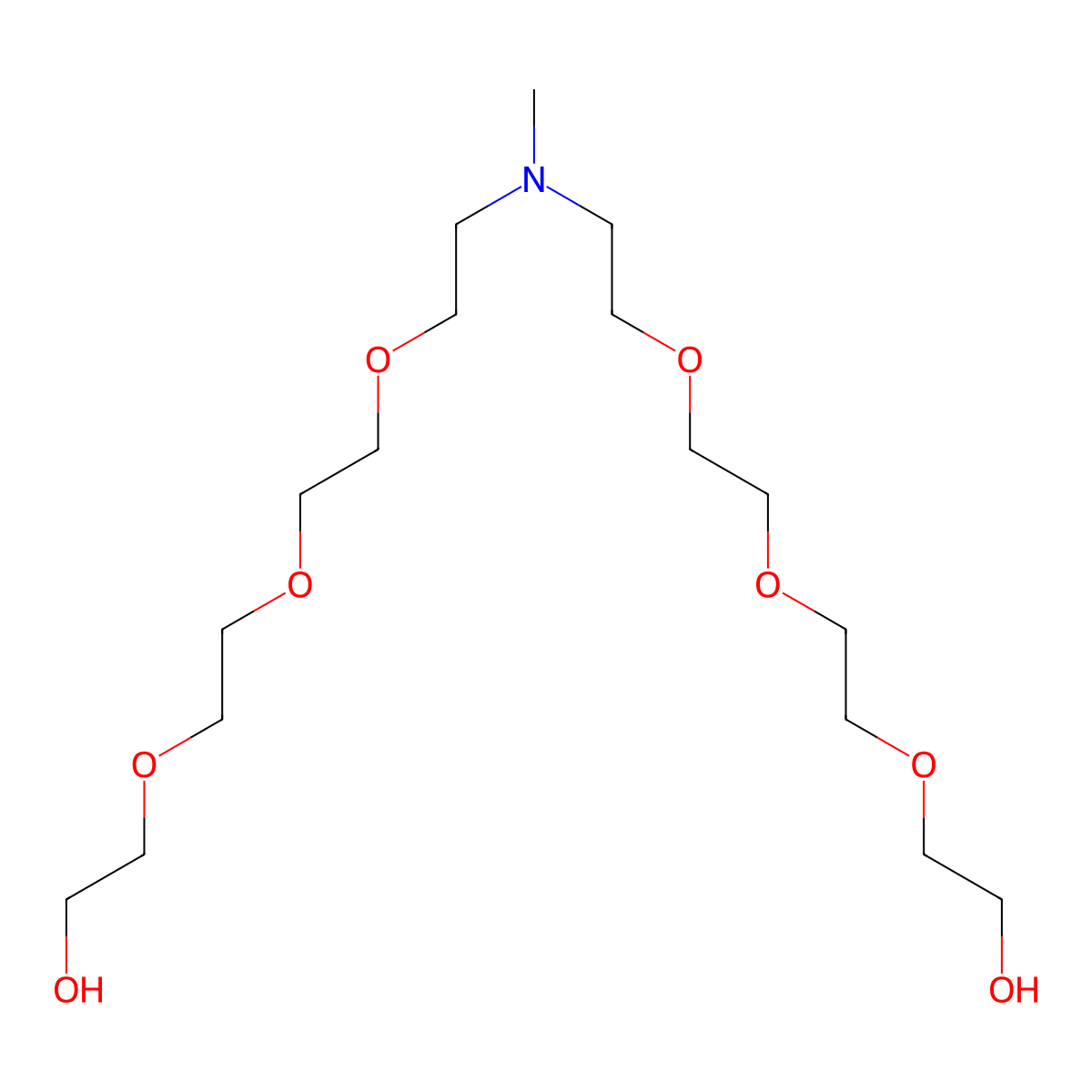 N-Me-N-bis(PEG3-OH) molecular structure, CAS 2055046-22-3