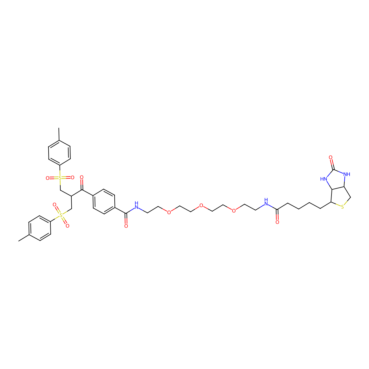 Biotin-PEG3-Bis-sulfone molecular structure, CAS 2055048-58-1