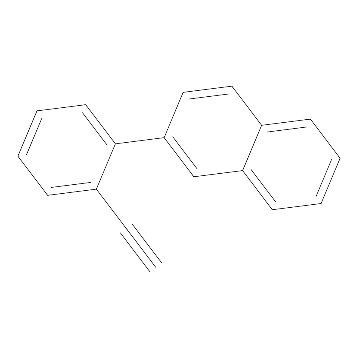 2-(2-Ethynylphenyl)naphthalene molecular structure, CAS 2055074-80-9