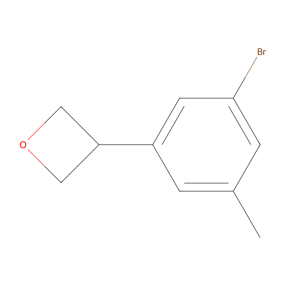 3-(3-Bromo-5-methylphenyl)oxetane molecular structure, CAS 2055103-89-2