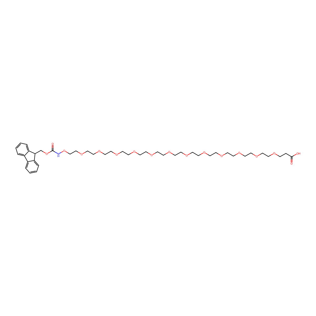 Fmoc-aminooxy-PEG12-acid molecular structure, CAS 2055104-72-6