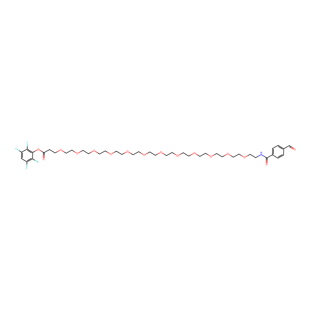 Ald-Ph-PEG12-TFP ester molecular structure, CAS 2055105-36-5