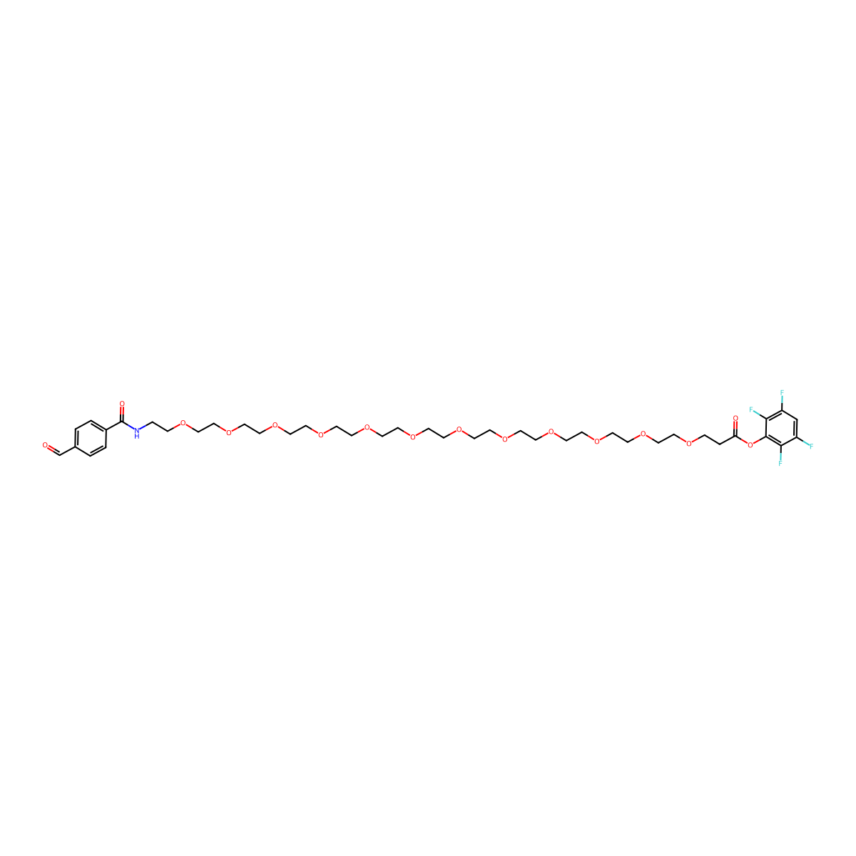 Ald-Ph-PEG12-TFP ester molecular structure, CAS 2055105-36-5