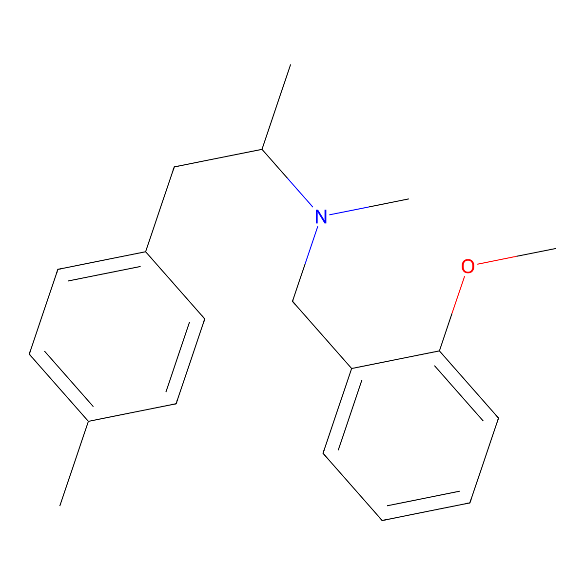 4-Mma-nbome molecular structure, CAS 2055107-74-7