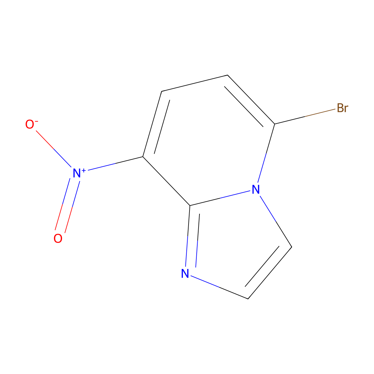 5-Bromo-8-nitroimidazo[1,2-a]pyridine molecular structure, CAS 2055119-10-1