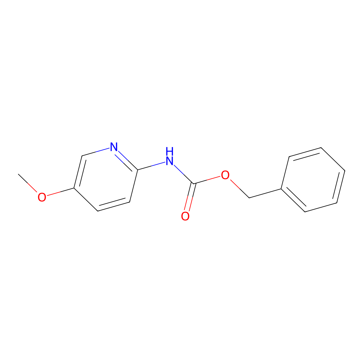 Benzyl N-(5-methoxypyridin-2-yl)carbamate molecular structure, CAS 2055119-11-2