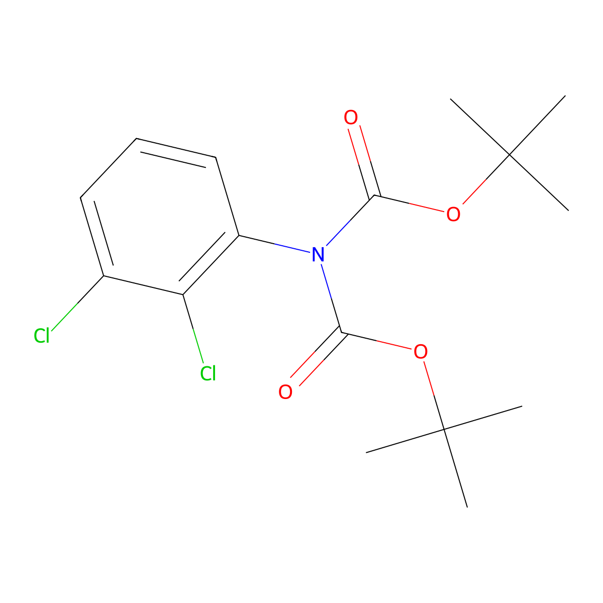 tert-Butyl N-[(tert-butoxy)carbonyl]-N-(2,3-dichlorophenyl)carbamate molecular structure, CAS 2055119-25-8