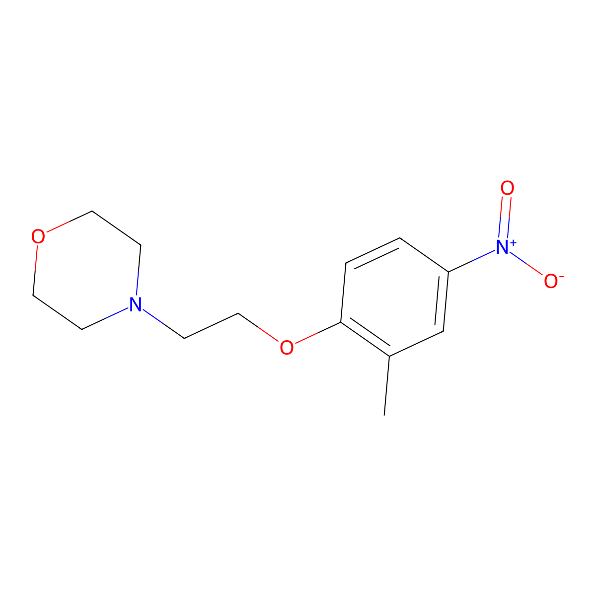 4-[2-(2-Methyl-4-nitrophenoxy)ethyl]morpholine molecular structure, CAS 2055119-27-0