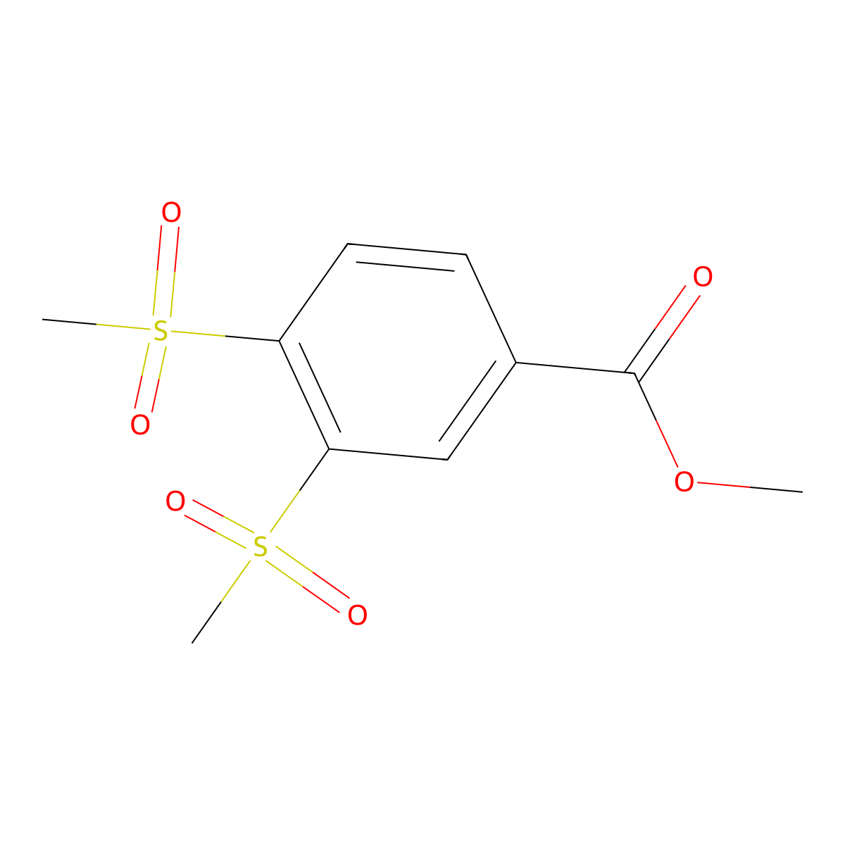 Methyl 3,4-dimethanesulfonylbenzoate molecular structure, CAS 2055119-37-2