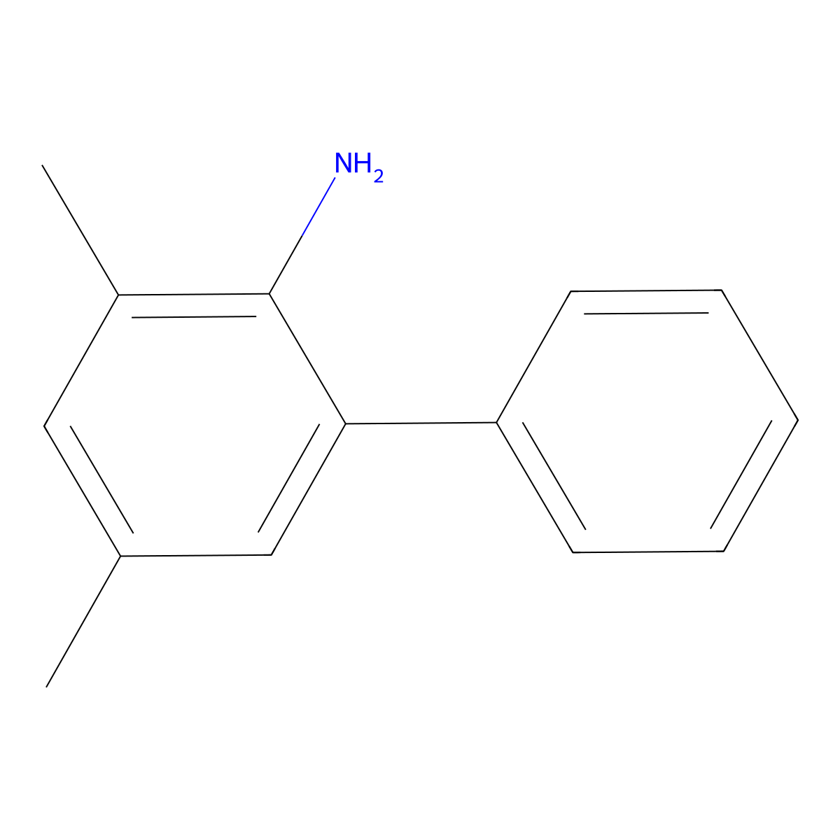 3,5-Dimethyl-[1,1'-biphenyl]-2-amine molecular structure, CAS 205517-02-8