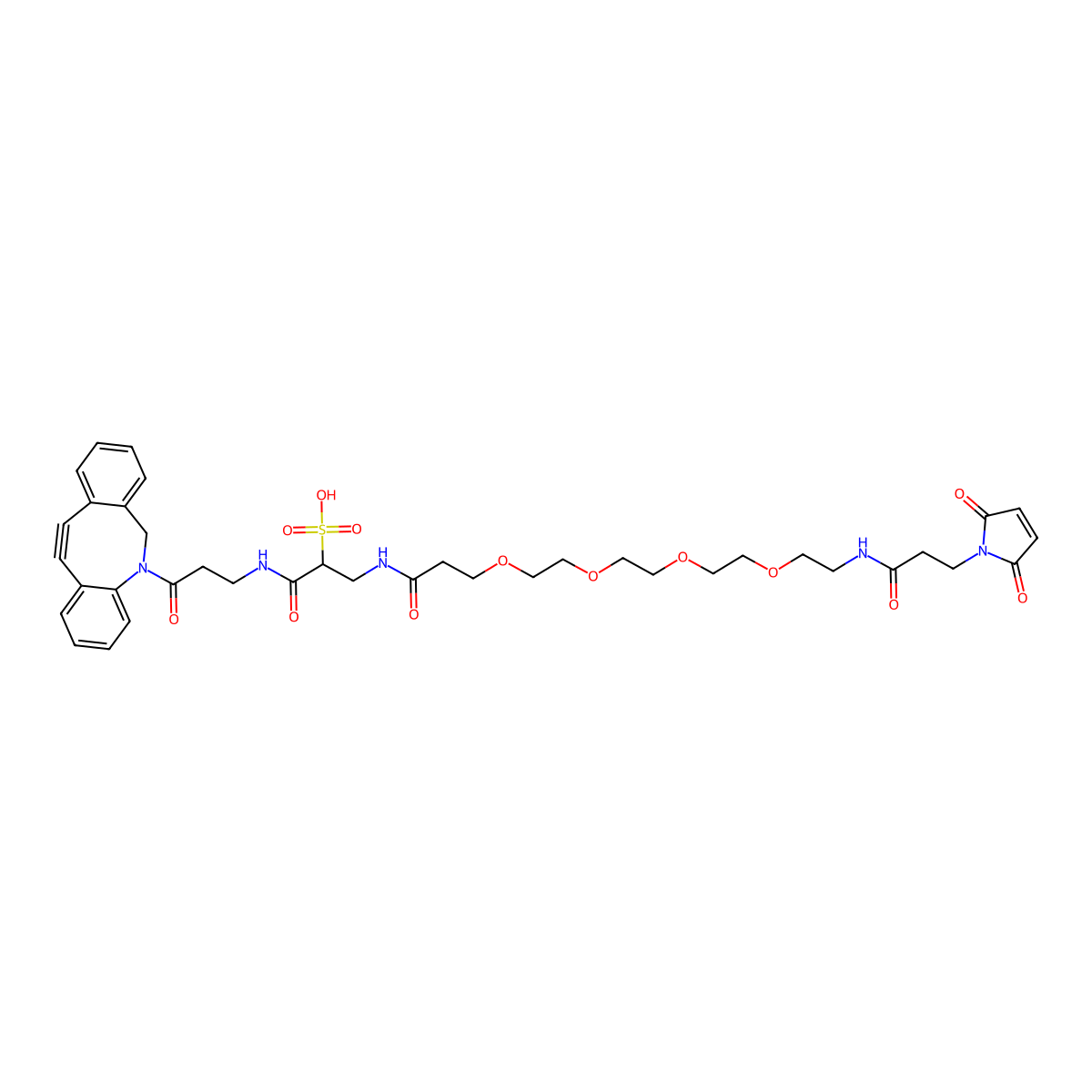 Sulfo DBCO-PEG4-Maleimide molecular structure, CAS 2055198-07-5
