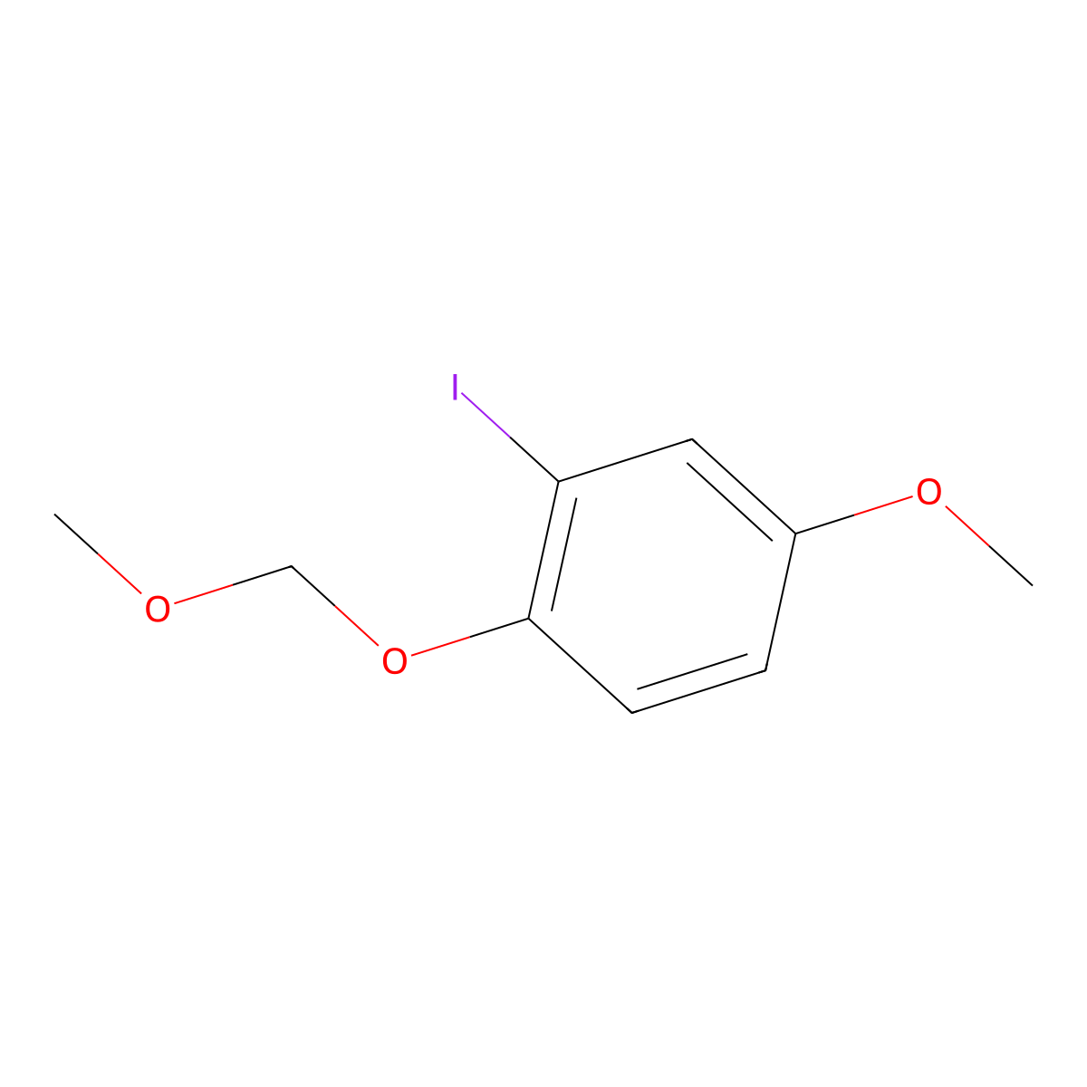 2-Iodo-4-methoxy-1-(methoxymethoxy)benZene molecular structure, CAS 2055236-60-5