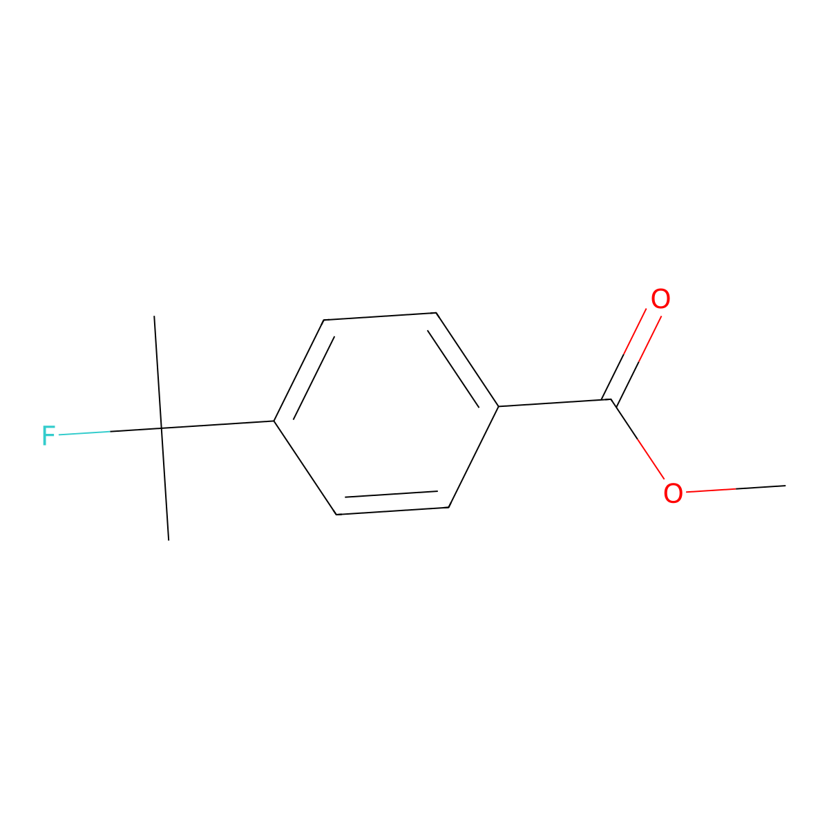 Methyl 4-(2-fluoropropan-2-yl)benzoate molecular structure, CAS 2055250-46-7