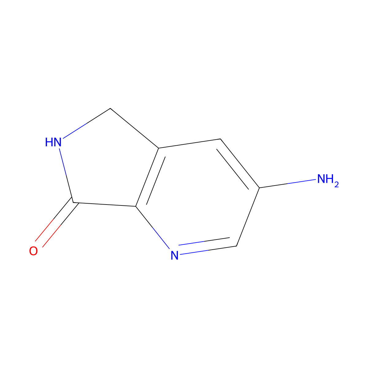 3-Amino-5,6-dihydro-7H-pyrrolo[3,4-b]pyridin-7-one molecular structure, CAS 2055255-86-0