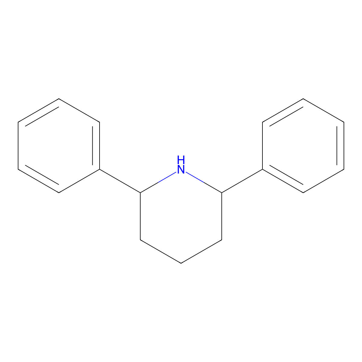(2R,6R)-2,6-diphenylpiperidine molecular structure, CAS 205526-57-4
