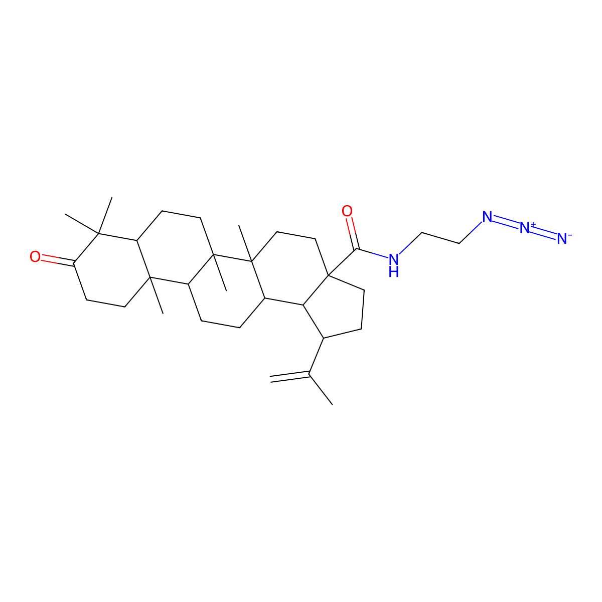 N-(2-azidoethyl)-3-oxo-lup-20(29)-en-28-amide molecular structure, CAS 2055270-64-7