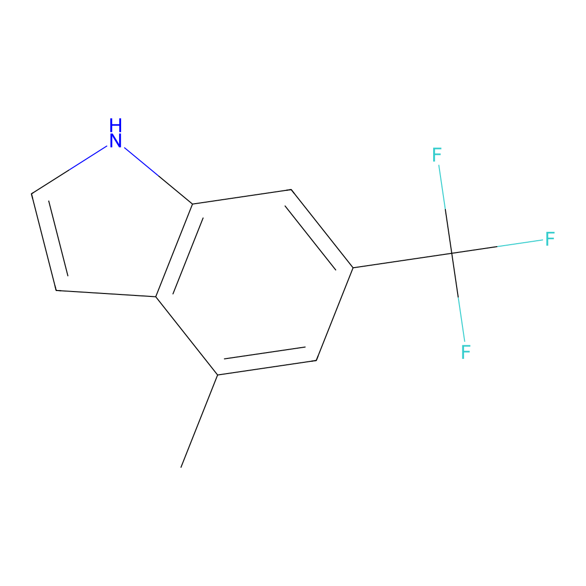 4-methyl-6-(trifluoromethyl)-1H-indole molecular structure, CAS 2055275-32-4