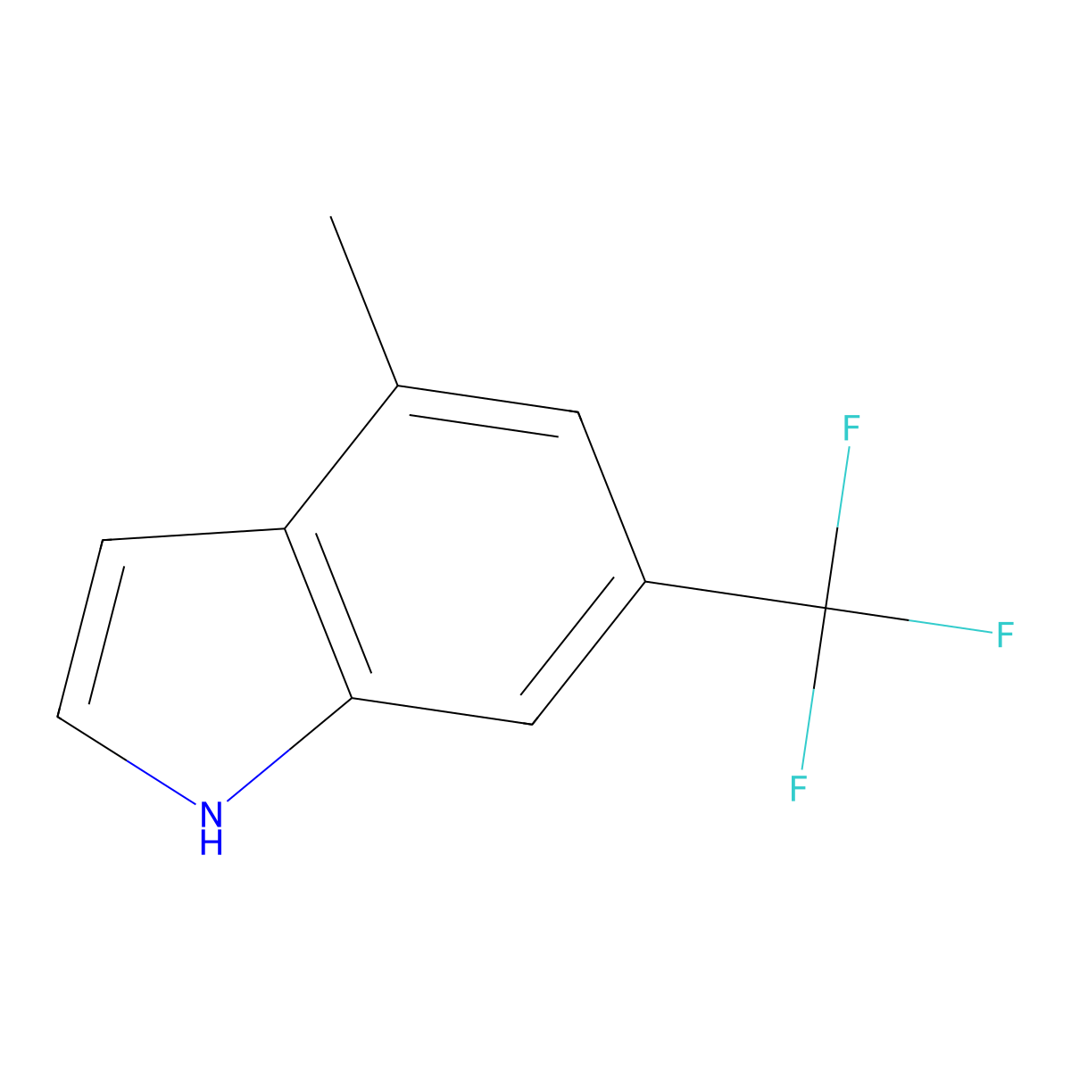 4-methyl-6-(trifluoromethyl)-1H-indole molecular structure, CAS 2055275-32-4