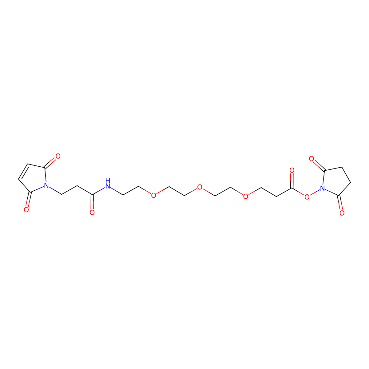 Mal-amido-PEG3-NHS ester molecular structure, CAS 2055353-77-8