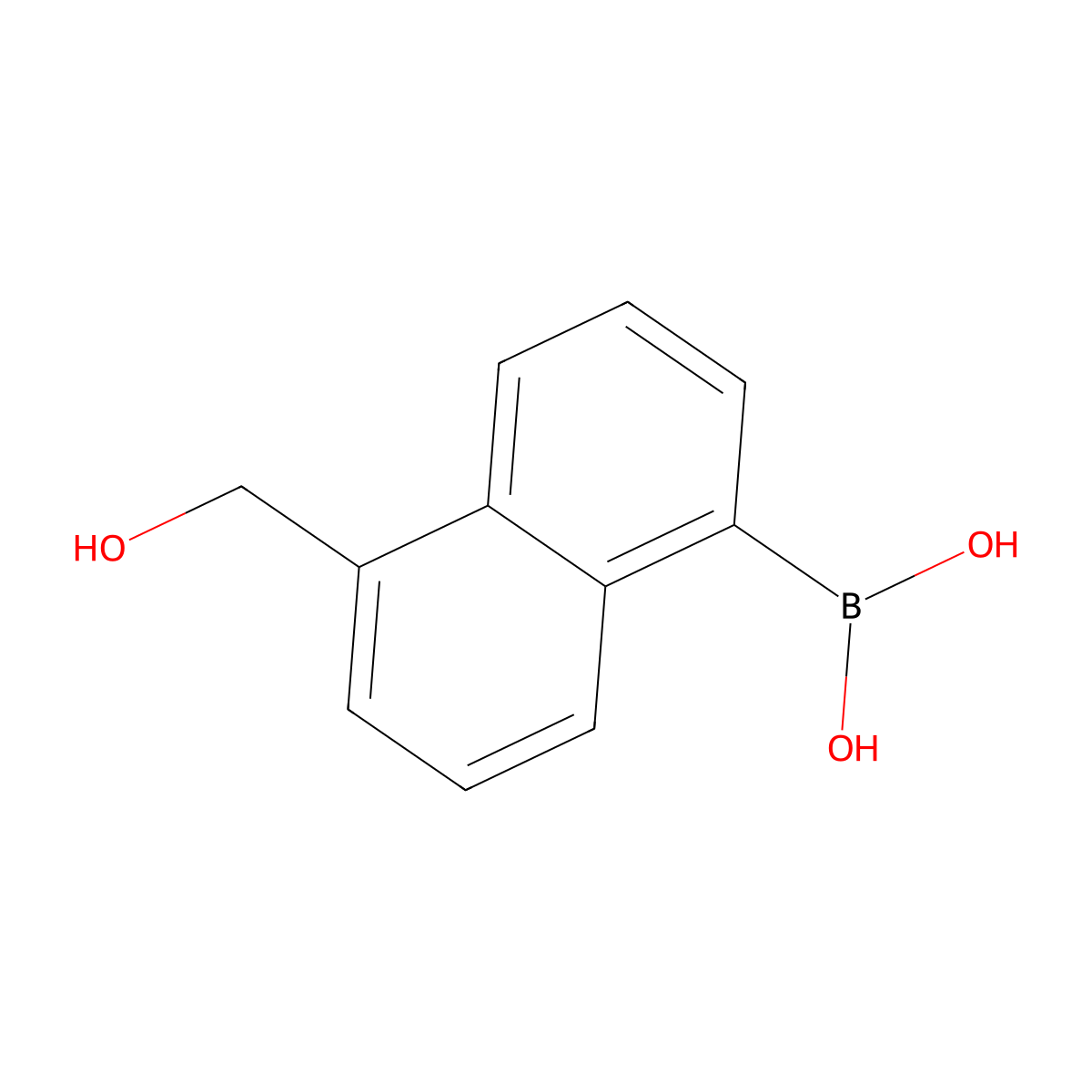 [5-(Hydroxymethyl)naphthalen-1-yl]boronic acid molecular structure, CAS 2055393-38-7