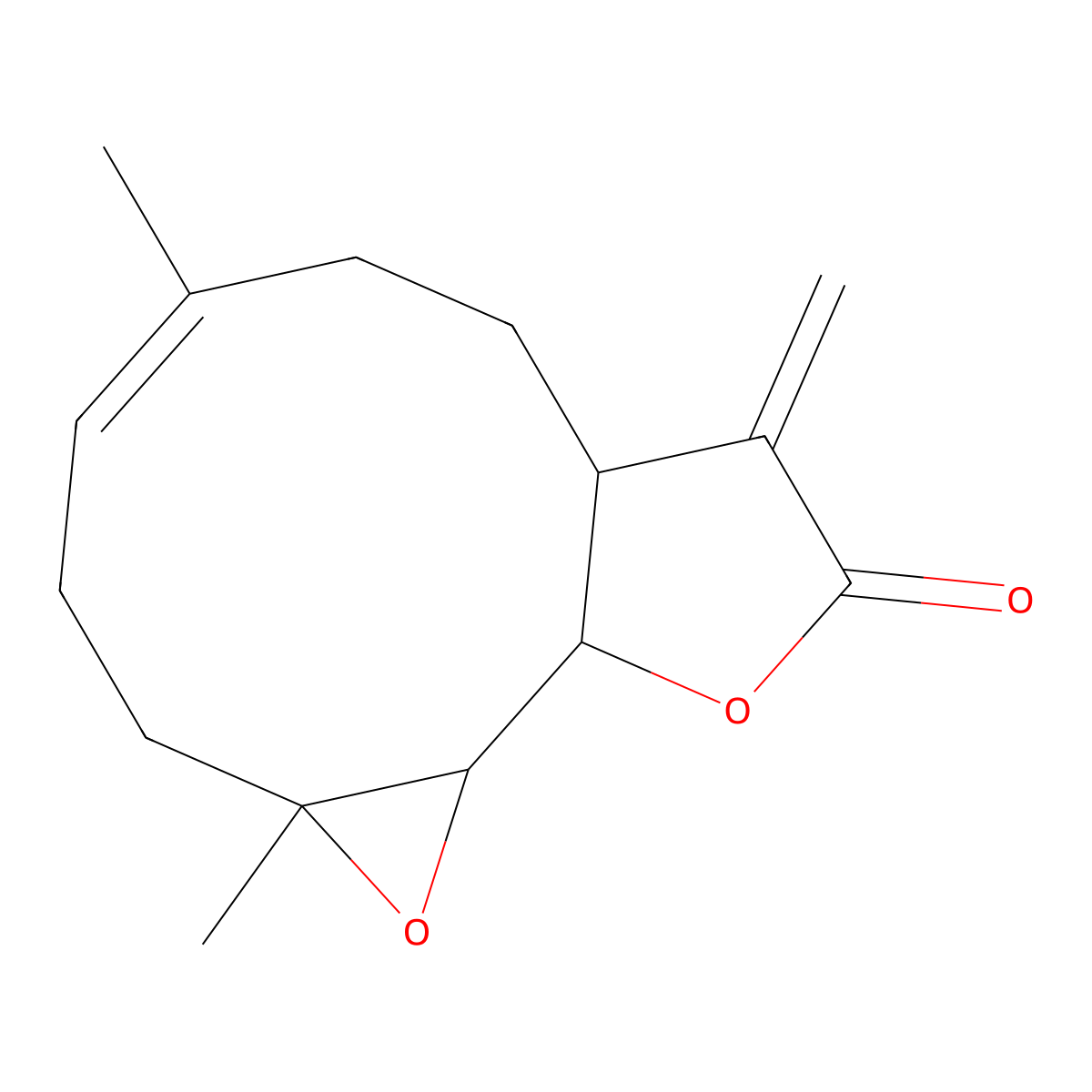 Parthenolide molecular structure, CAS 20554-84-1